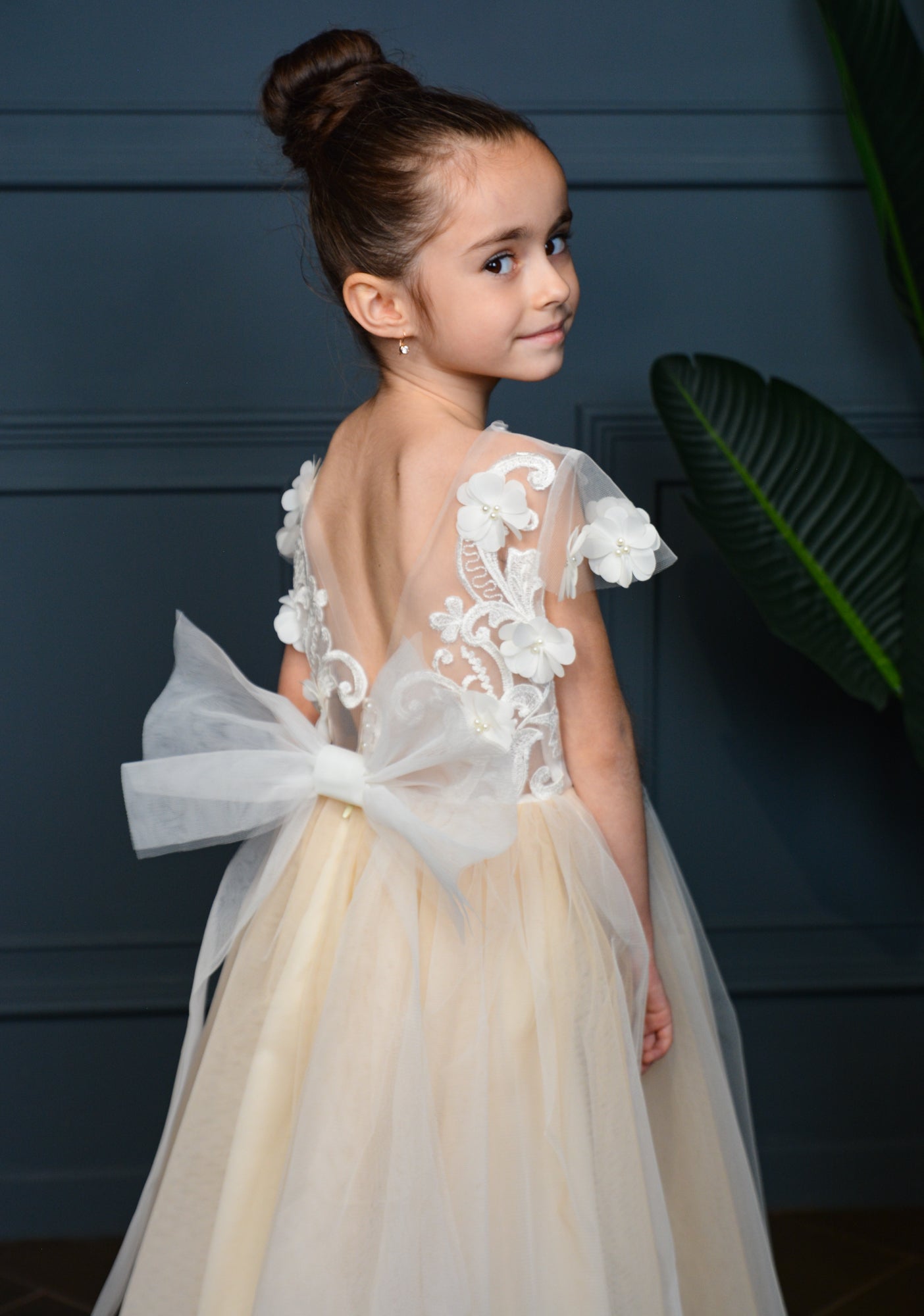 Dress with 3D Flowers