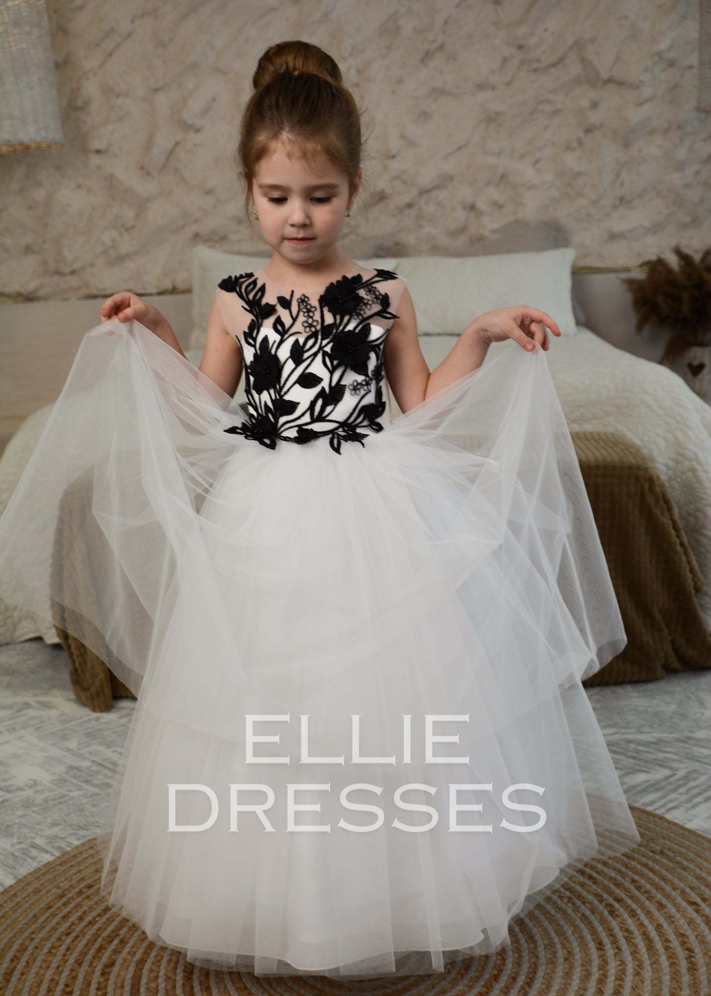 Black Lace Girl Dress Ellie Dresses Black Lace Girl Dress Ellie Dresses