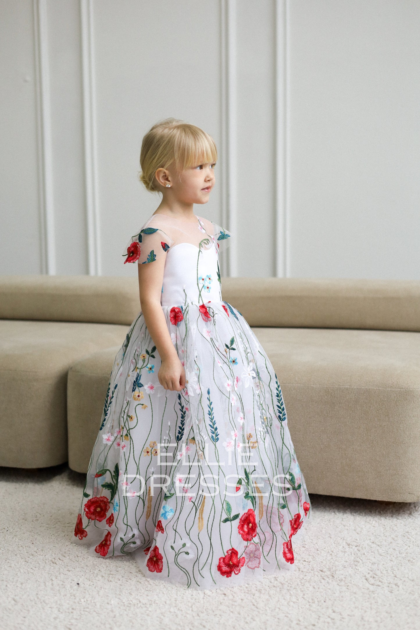 NEW! Colored Girl Gown