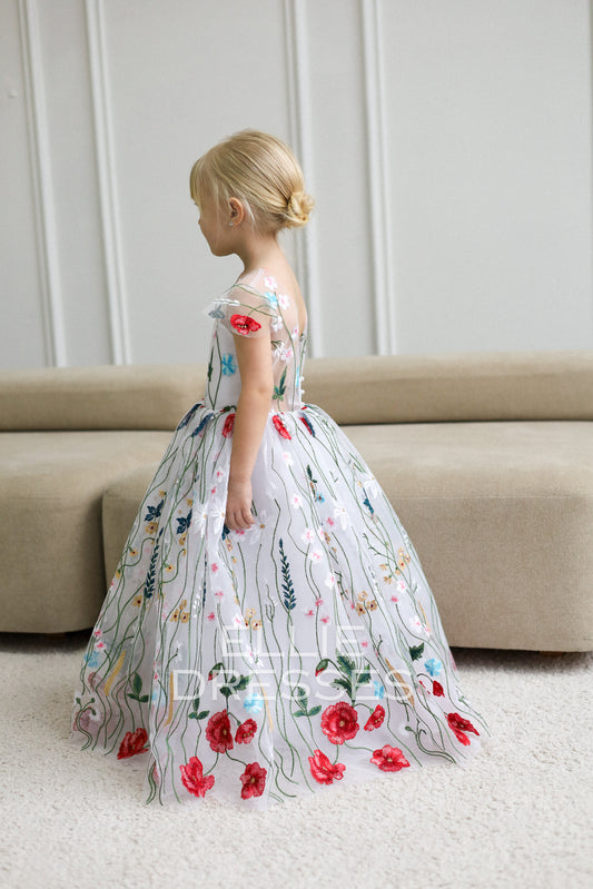 NEW! Colored Girl Gown