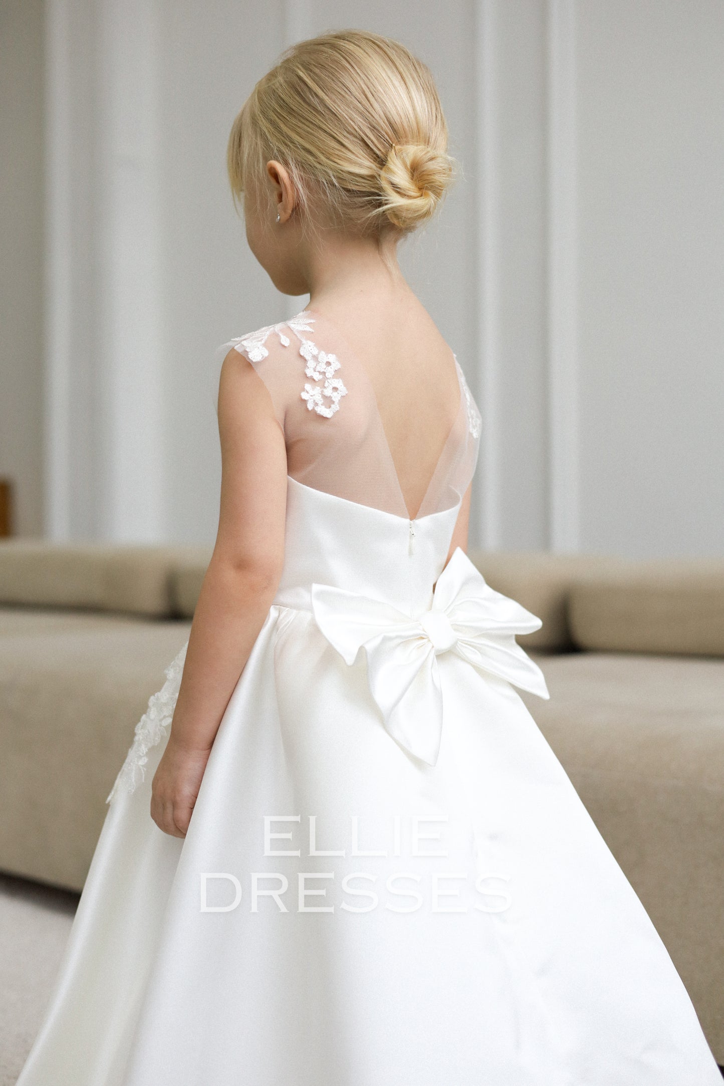 NEW!! Satin Dress with lace top