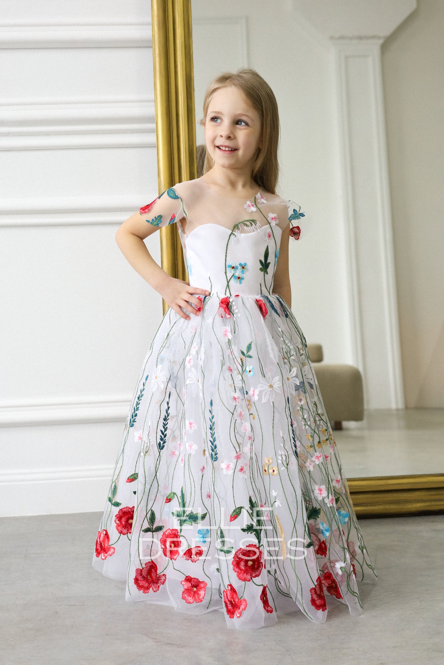 NEW! Colored Girl Gown