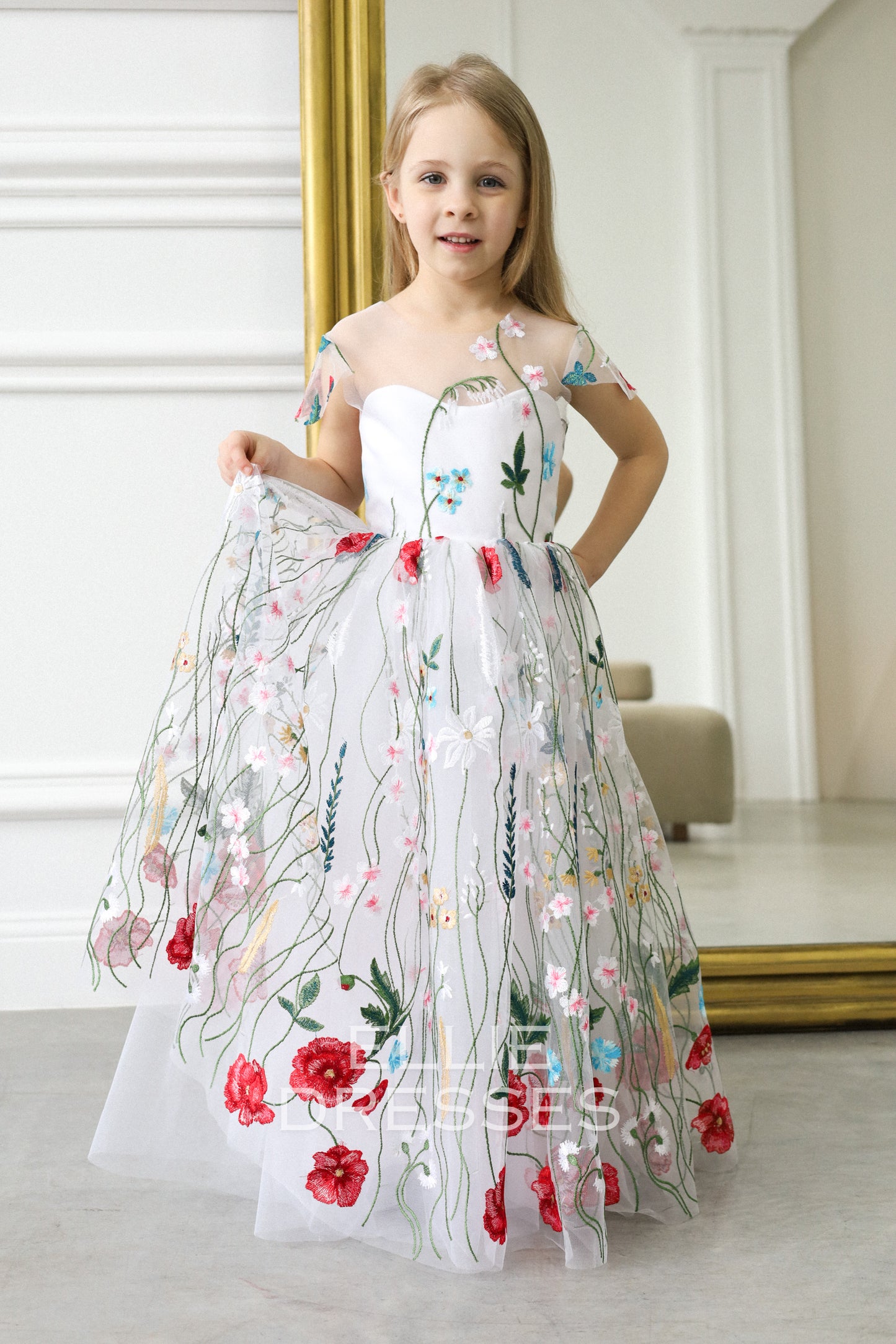NEW! Colored Girl Gown