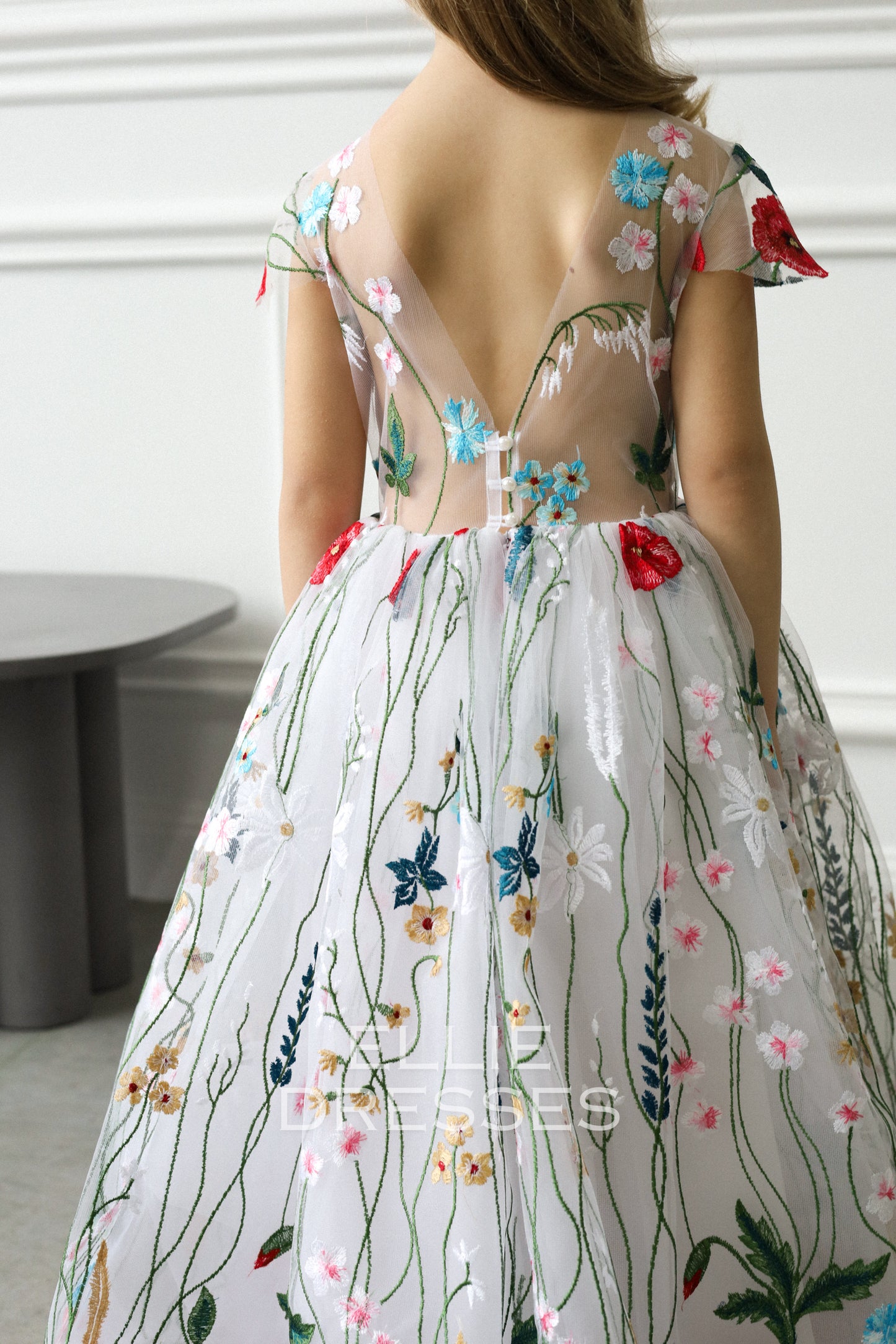 NEW! Colored Girl Gown