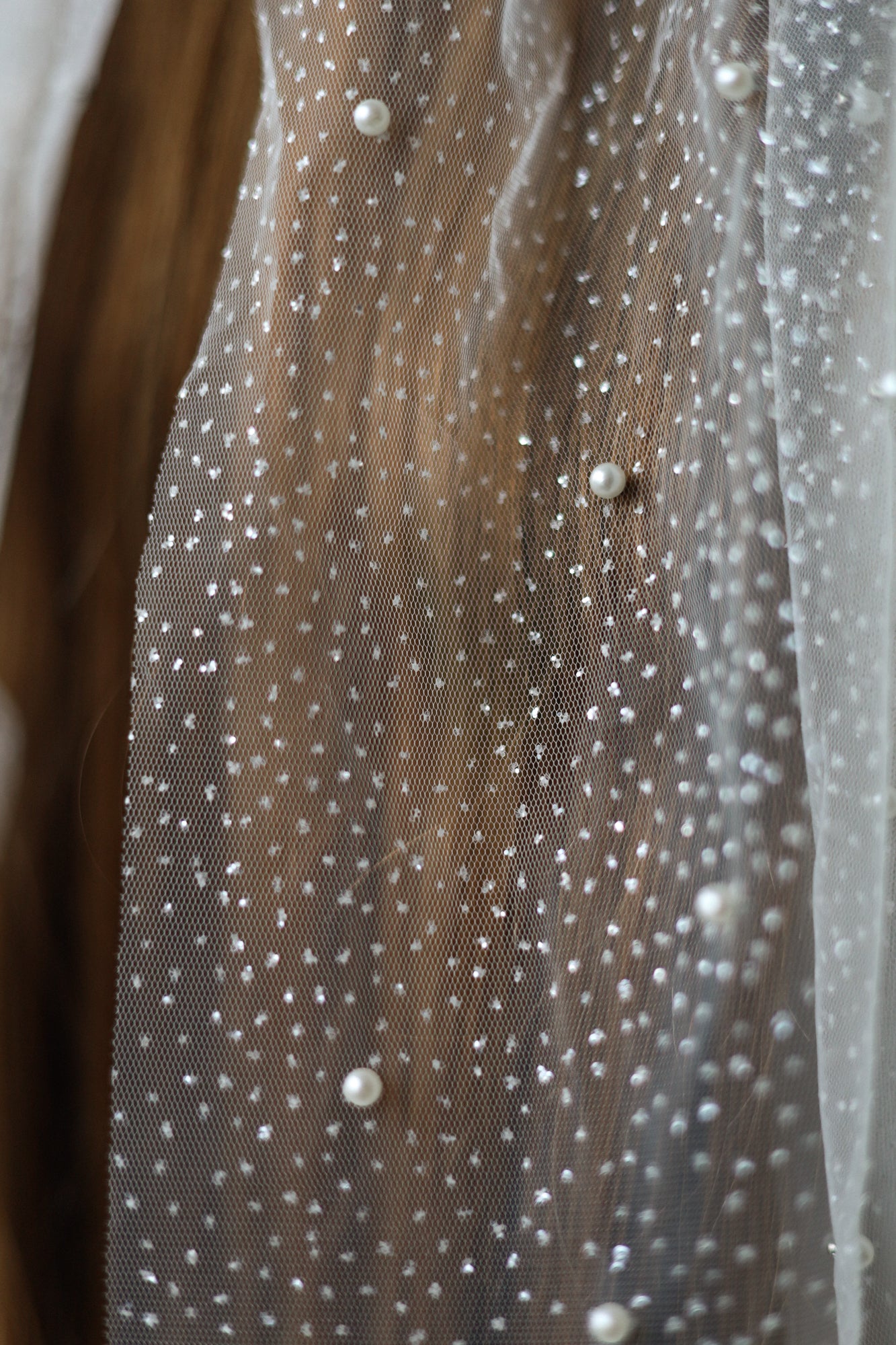 Pearl & Embroidered Bow for Baptism, Communion & Weddings