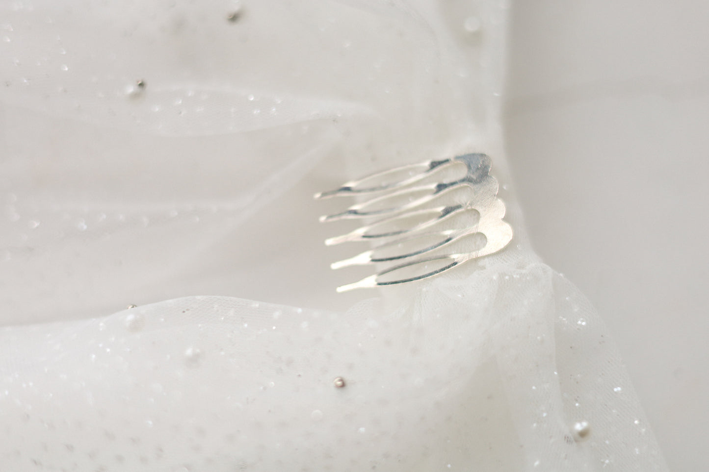 Pearl & Embroidered Bow for Baptism, Communion & Weddings