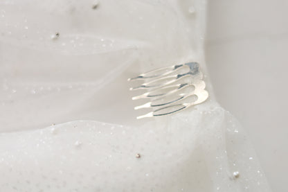 Pearl & Embroidered Bow for Baptism, Communion & Weddings