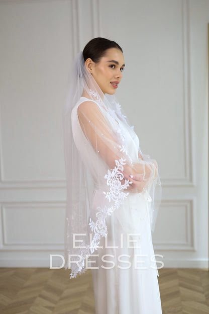 FLORAL WEDDING VEIL