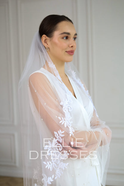FLORAL WEDDING VEIL