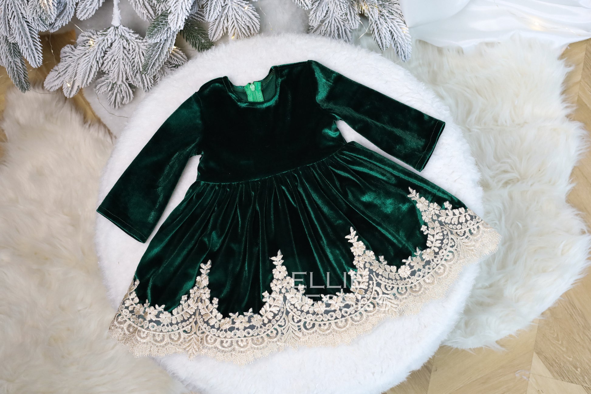 Gold & Green Christmas Gown Ellie Dresses Gold & Green Christmas Gown Ellie Dresses
