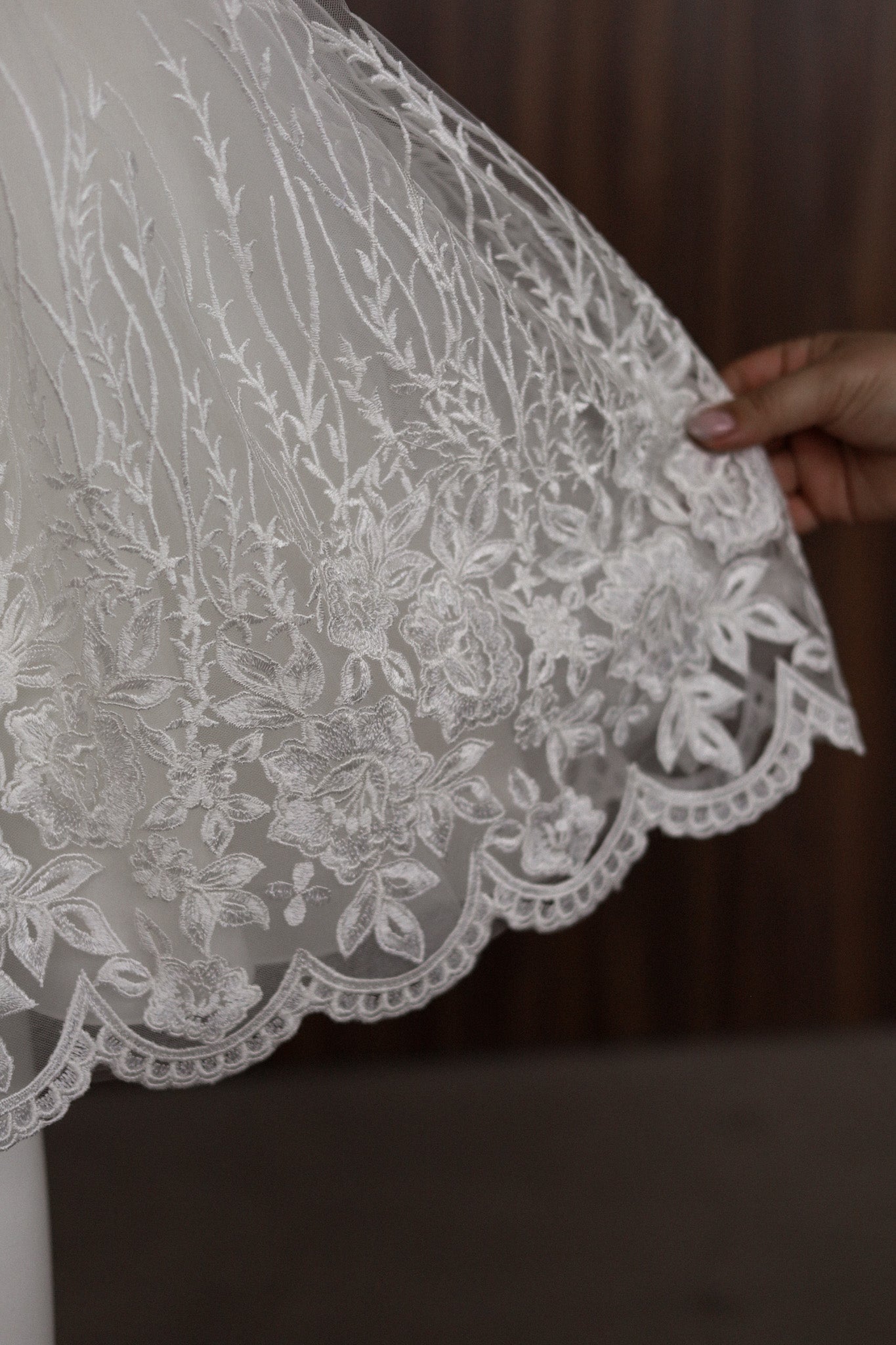 CW14 – Ivory Lace Christening Dress Set, Short Sleeve