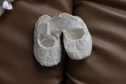 CW12 – Ivory Lace Christening Dress Set