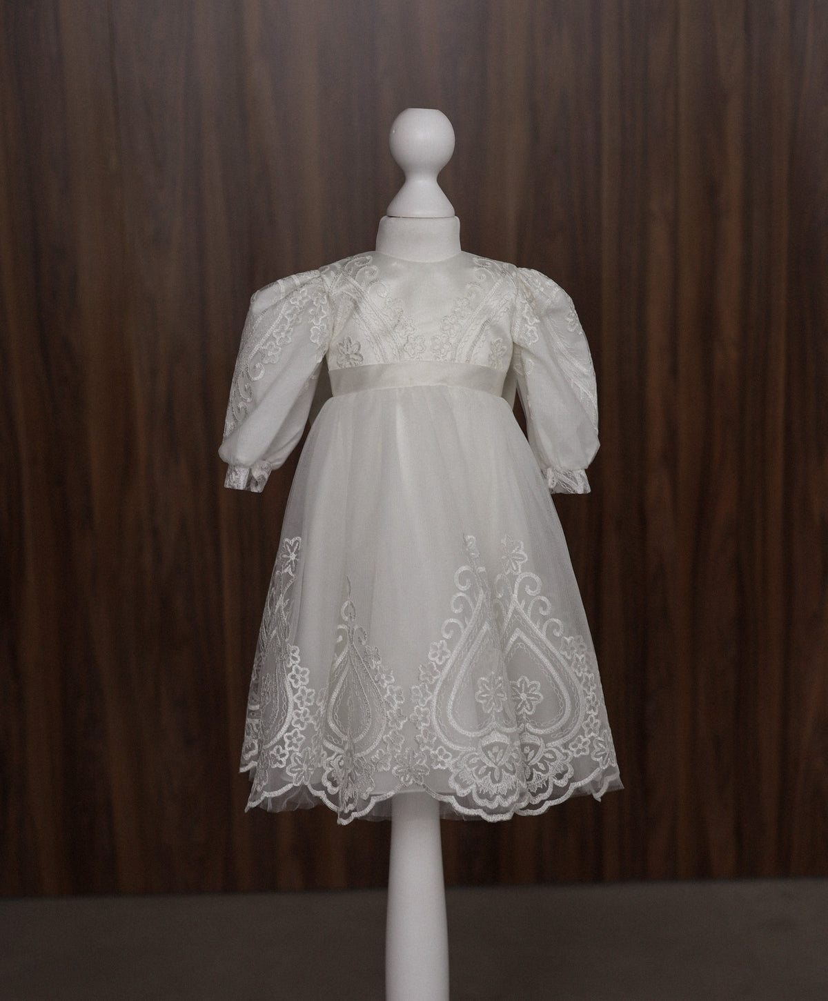 CW12 – Ivory Lace Christening Dress Set