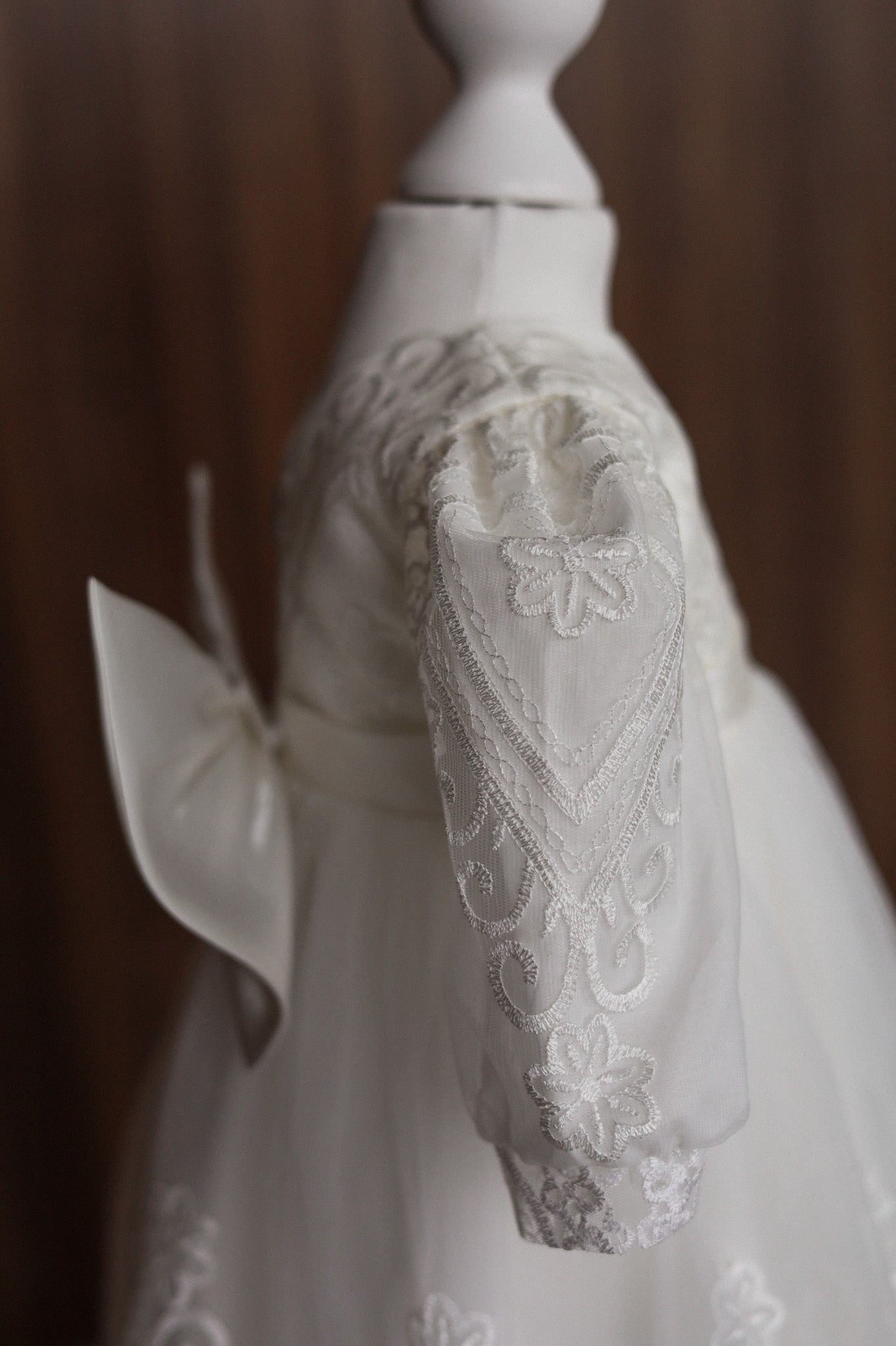 CW12 – Ivory Lace Christening Dress Set