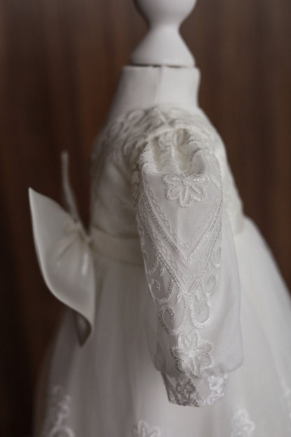 CW12 – Ivory Lace Christening Dress Set