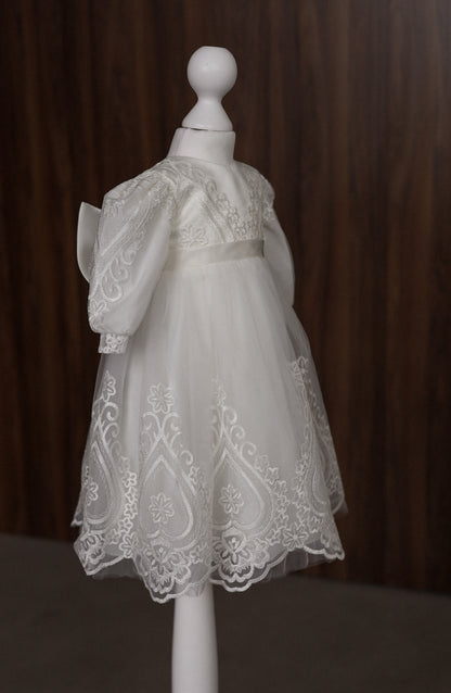 CW12 – Ivory Lace Christening Dress Set