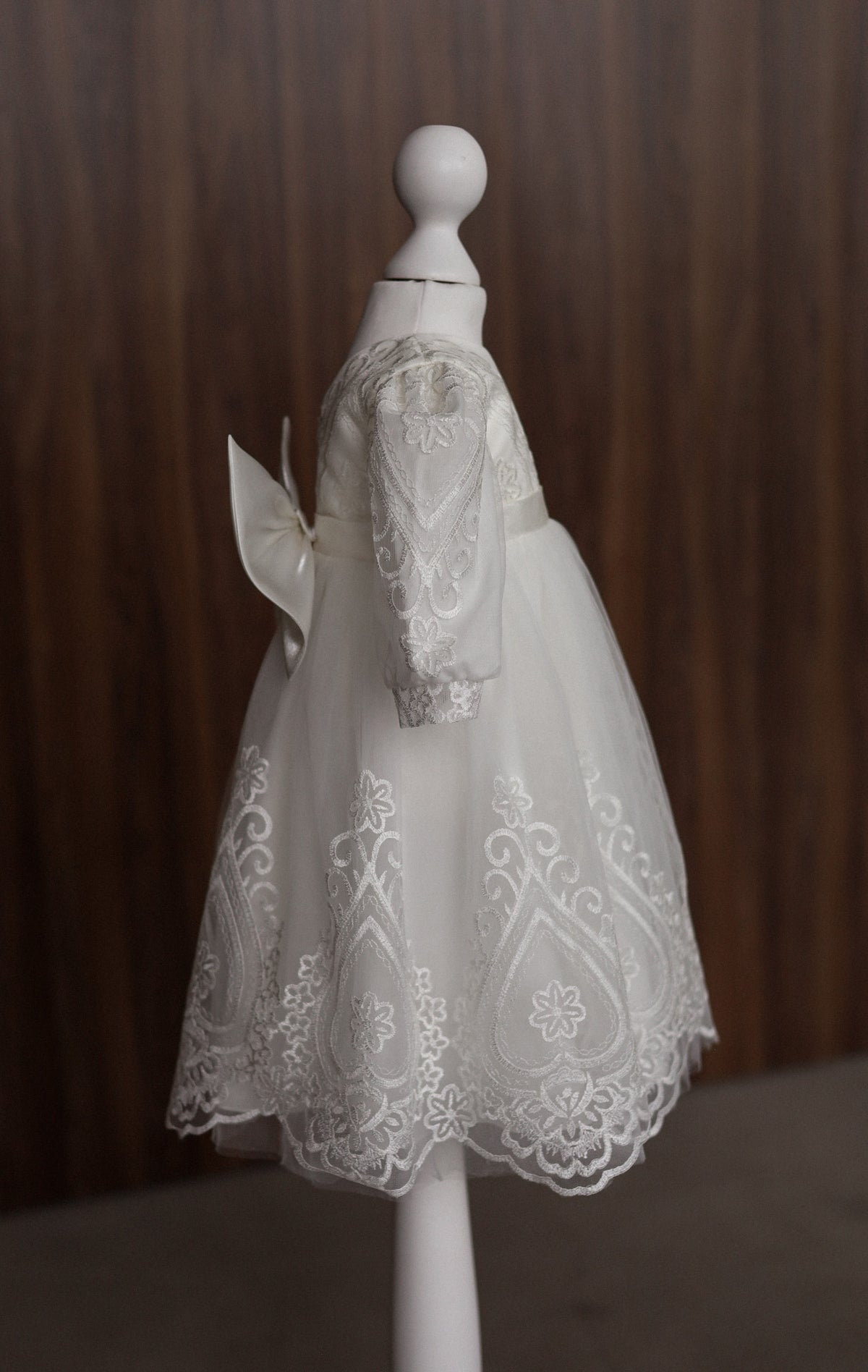 CW12 – Ivory Lace Christening Dress Set