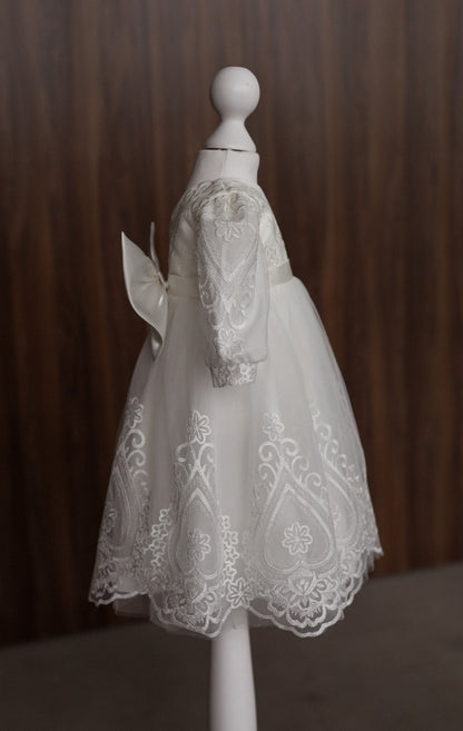 CW12 – Ivory Lace Christening Dress Set