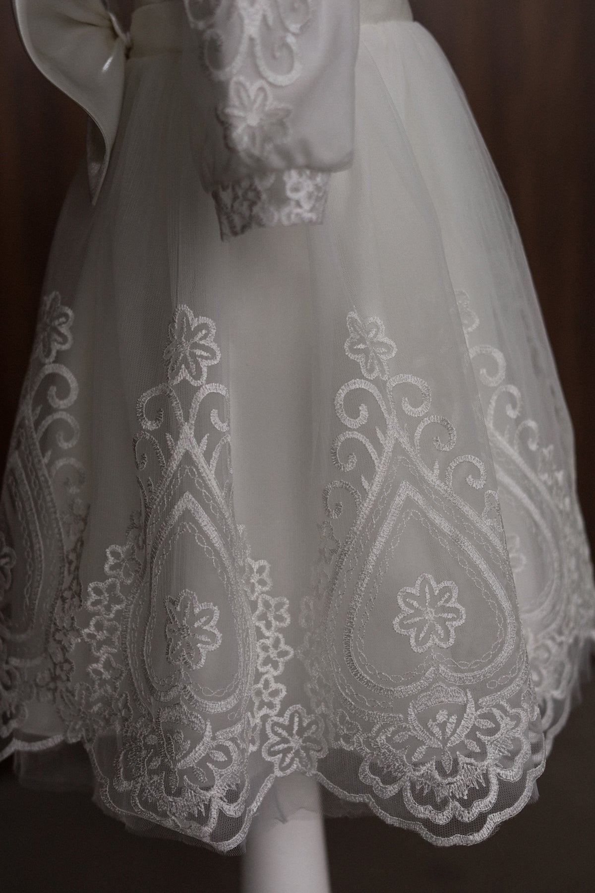 CW12 – Ivory Lace Christening Dress Set