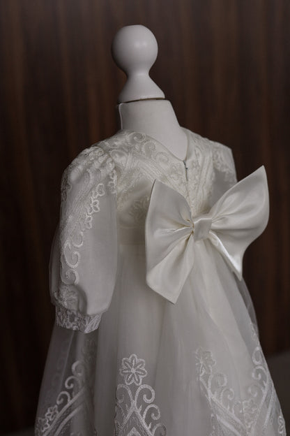 CW12 – Ivory Lace Christening Dress Set