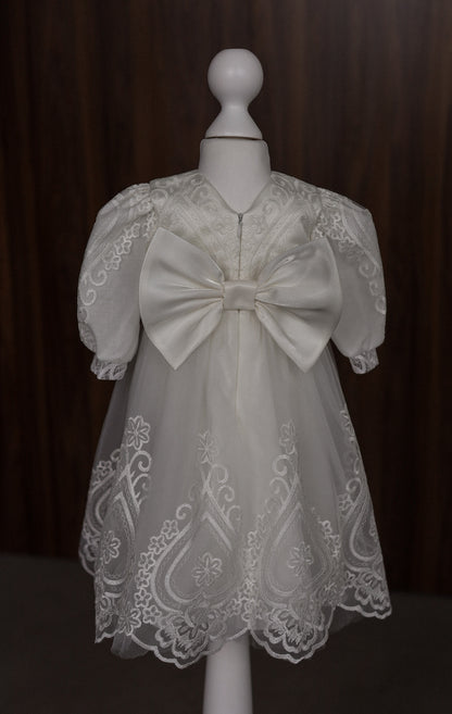 CW12 – Ivory Lace Christening Dress Set