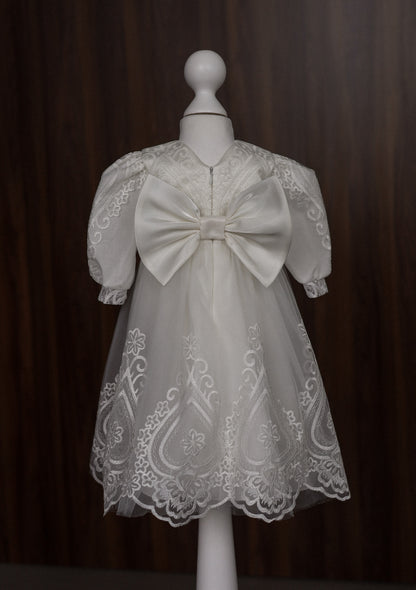 CW12 – Ivory Lace Christening Dress Set