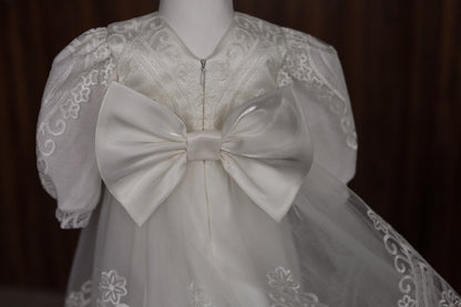 CW12 – Ivory Lace Christening Dress Set