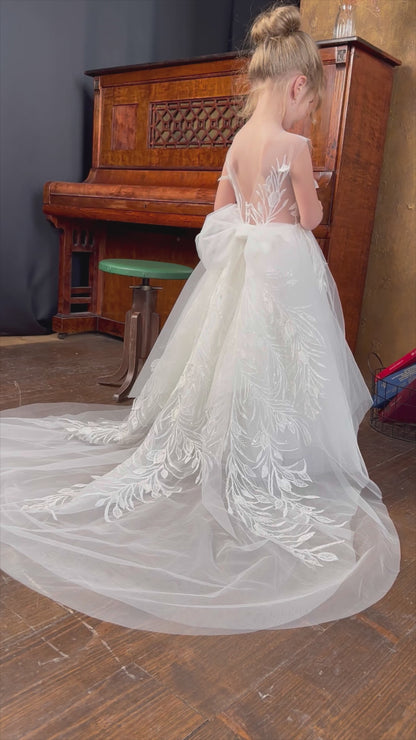 Puffy Flower Girl Dress