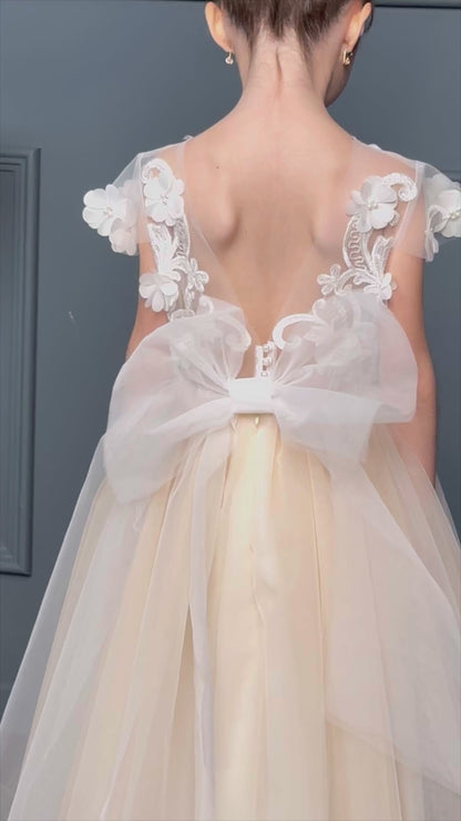 Dress with 3D Flowers
