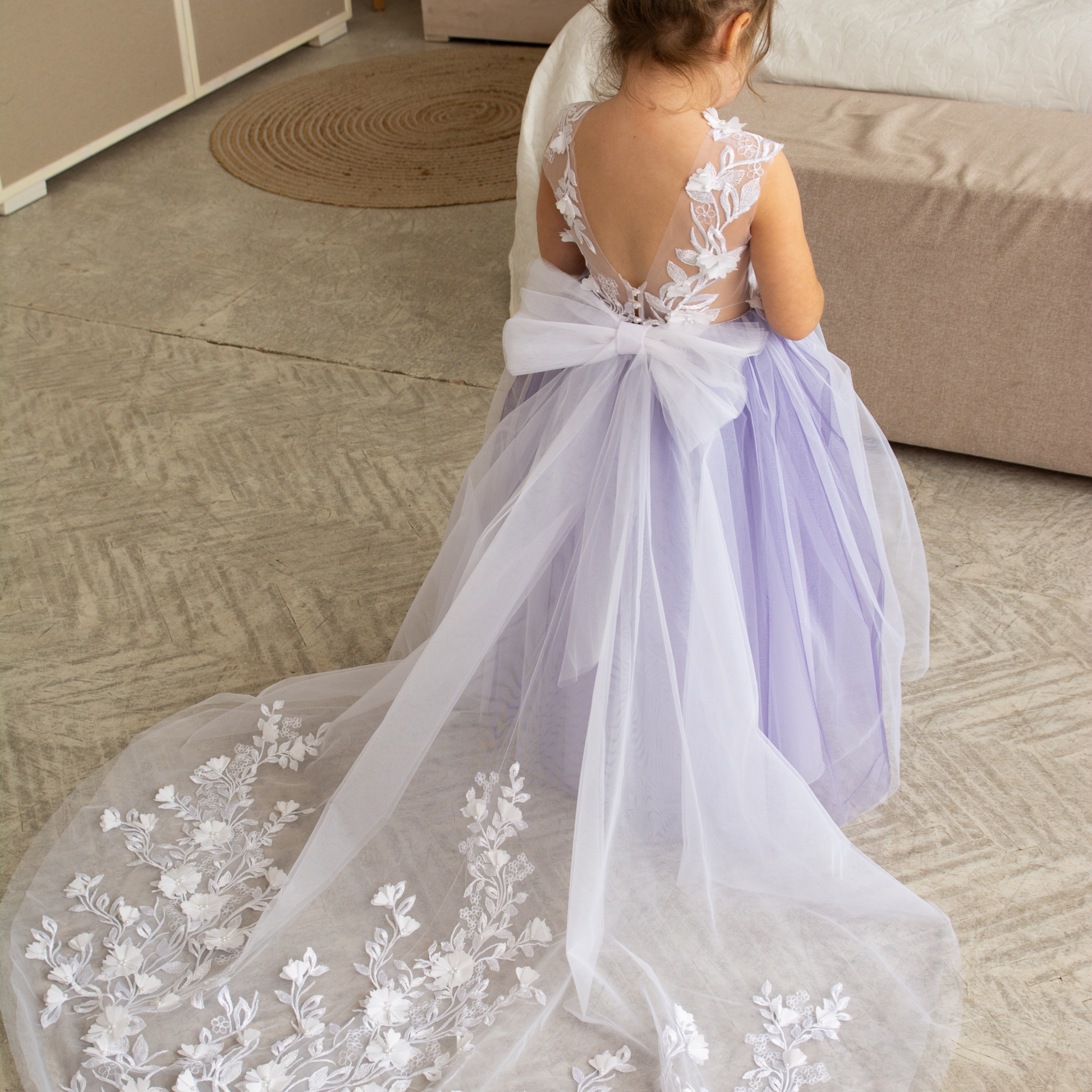 Lavender flower girl clearance dresses