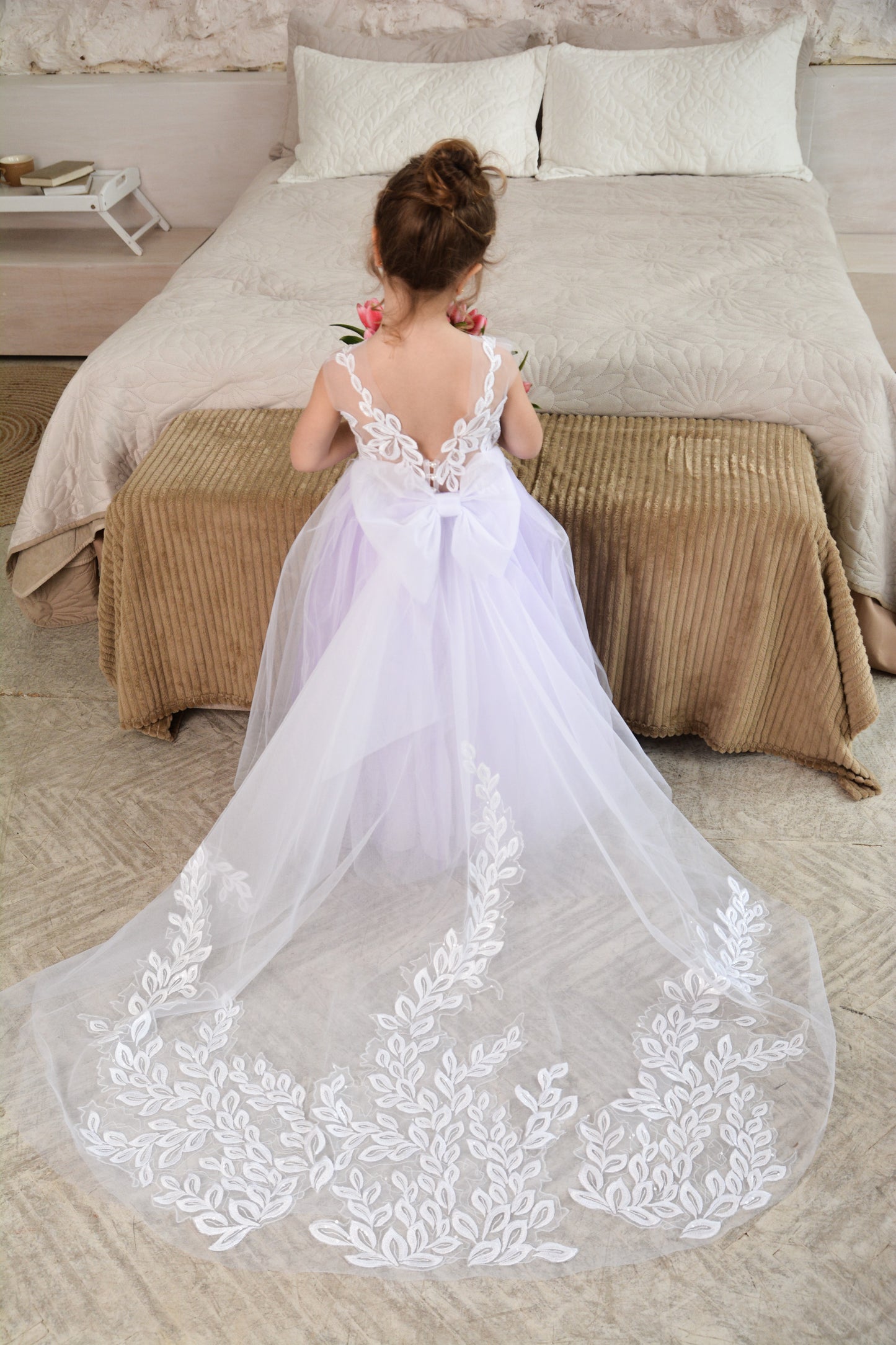 New! Flower Girl Dress