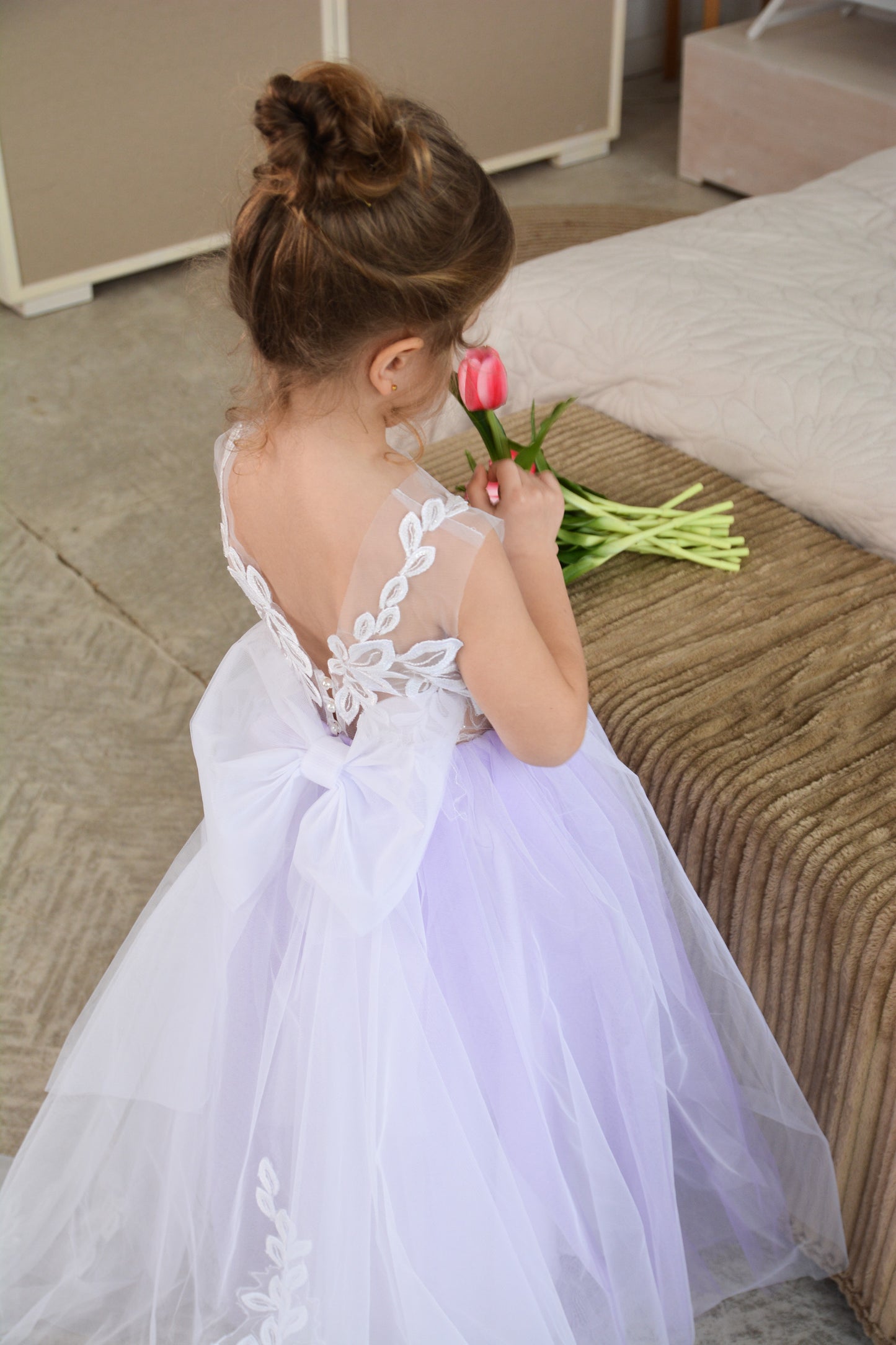 New! Flower Girl Dress