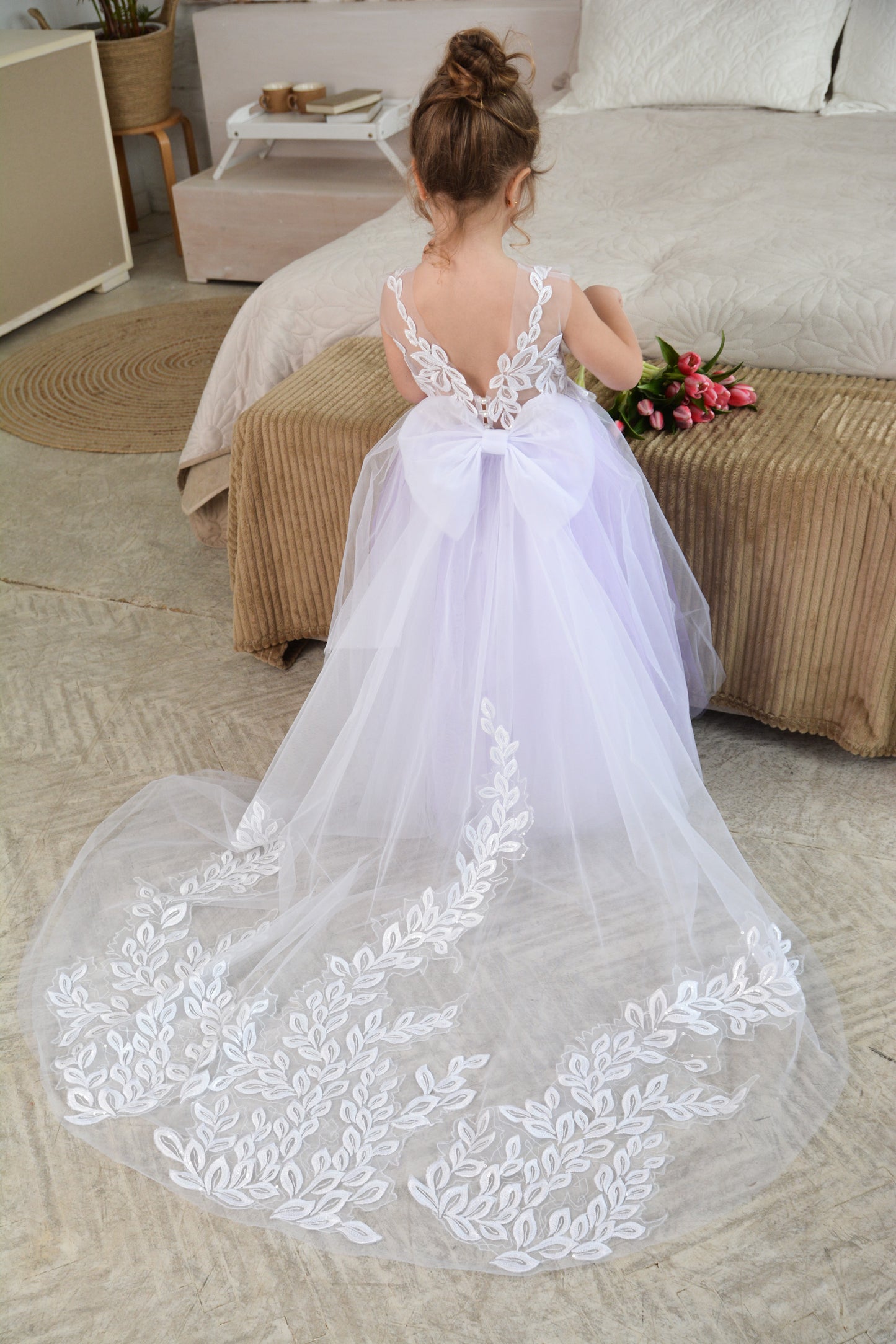 New! Flower Girl Dress